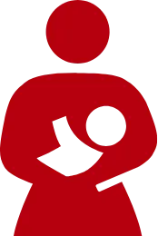 女性育児休業アイコン